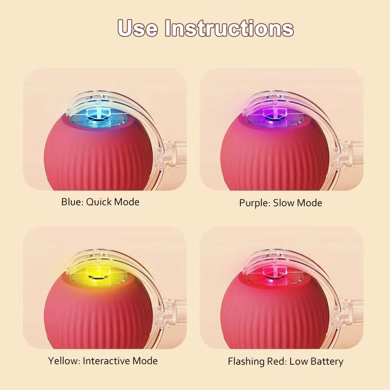 WiggleBall Pro — Self-Rolling Automatic Pet Toy